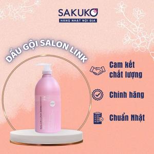 [KUMANO YUSHI] Dầu gội xả Salon Link Extra SAKUKO 1000ml, không silicon, phục hồi hư tổn, suôn mượt, ngừa rụng tóc
