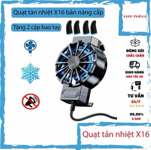 QUẠT TẢN NHIỆT X16 BẢN NÂNG CẤP GẮN ĐIỆN THOẠI, TRÁNH NÓNG TRÁNH LAG KHI CHƠI GAME
