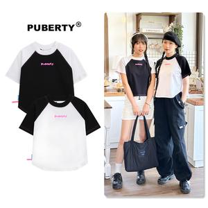 áo thun rag-lan baby tee local brand PUBERTY BLING BLING LOGO RAG-LAN BABY TEE