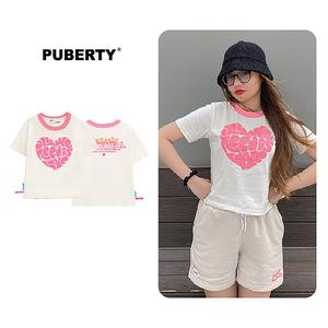 Áo thun baby tee Localbrand PUBERTY BIG HEART BABY TEE