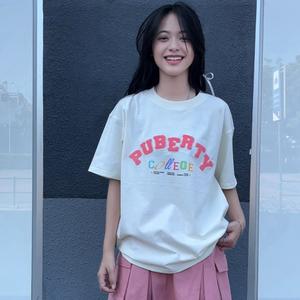 Áo thun unisex oversize Localbrand PUBERTY FREAKIN' SUMMER TEE