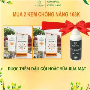 2 KEM CHỐNG NẮNG VITAMIN C SPF 50+ PA++++ NÂNG 2-3 TONE SÁNG ĐẸP Skincare Nữ