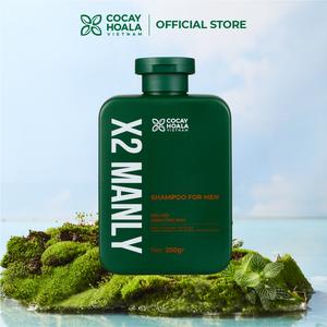 Dầu Gội Thảo Dược Dành Cho Nam X2 Manly Cỏ Cây Hoa Lá VIETNAM - Giúp tóc chắc khỏe và hỗ trợ mọc tóc, Dung tích 250g/chai
