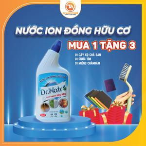 Nước ion đồng hữu cơ Dr Natro tẩy cặn canxi ố mốc trên kính sân nhà tường gạch khu vực nhà tắm - tuanhstore