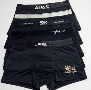 Combo Quần Sịp Đùi Nam mầu Đen mix mẫu khác nhau chất liệu thun lạnh Quần boxer/quần đùi Quần lót Menswear