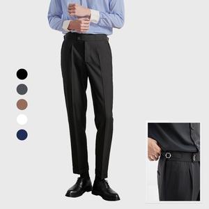 Quần âu nam cạp cao 2 khuy baggy suông đen, quần âu nam hàn quốc lưng cao công sở cao cấp
