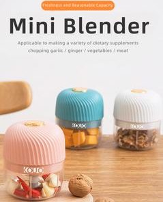 Máy Băm Tỏi Chạy Điện Máy Băm Rau Củ Cầm Tay Mini