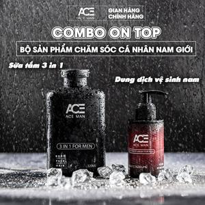 Combo "ON TOP" gồm Sữa tắm gội toàn thân 3IN 1 ACEMAN 320 ML & Dung dịch vệ sinh nam ACEMAN 100 ML