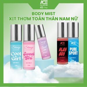 Xịt thơm Body mist nam nữ ACE Nature 30ml hương nước hoa lưu hương đến 6H mua 1 chai tặng 1 xịt thơm miệng ACE vị cam ngọt