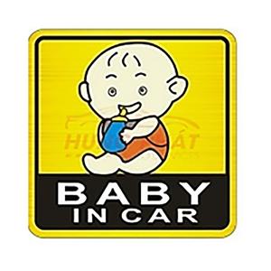 Miếng dán baby in car, giúp bé bạn ngủ ngon trên xe,các phương tiện hạn chế  bóp còi. Nhãn Dán Sticker Tem