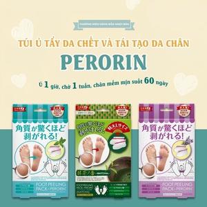 Túi ủ tẩy da chết và tái tạo da chân Perorin (Hộp 01 túi) Foot Peeling Pack Cosmetic