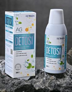 Nước súc miệng Detosi loại bỏ mảng bám trắng răng giữ hơi thở thơm mát chai 250ml