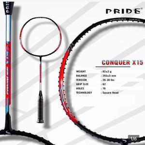 Vợt Cầu Lông Pride Conquer X15  Chính Hãng chưa Căng Dây, BH 3 Tháng Cán Vợt Sport