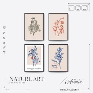 [HOT] COMBO 4 Tranh NATURE ART Mẫu 15 - 20x30 - Tranh CANVAS Treo Tường - Canvas Nghệ Thuật