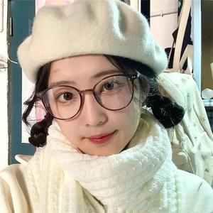 Kính cận thị trà lạnh siêu nhẹ, gọng kính phẳng chốngxanh biển ánh sáng, gọng kính phong cách Hàn Quốc, 21015