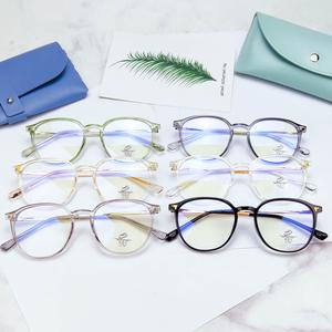 Gọng kính unisex TR90, gọng kính chốngxanh biển ánh sáng, hình bầu dục nhỏ với gọng kính cận thị, 9535