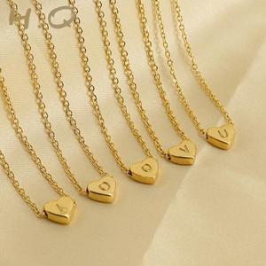 H.Q Jewelry Vòng Cổ Chữ Cái Dây Chuyền Titan Nữ Hình Trái Tim Phụ Kiện Trang Sức Hàn Quốc Thời Trang Vòng cổ hình trái tim Hoa Voi Women