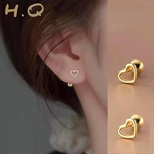 H.Q Jewelry Bông tai nữ sang trọng, bông tai hình trái tim, phụ kiện thời trang hàn quốc, đơn giản cá tính, hợp thời trang và sang trọng Titan Hoa Tai Hoa Cua Voi Women