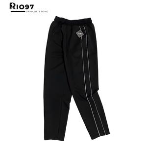 Quần Ống Suông Thể Thao Nam Nữ Kẻ 2 Sọc Năng Động Cá Tính Tập Thể Dục Tập Gym Sport