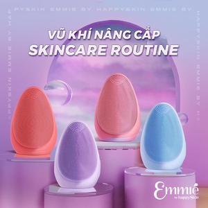 [MUA 1 TẶNG 2] Máy Rửa Mặt Emmié Premium Facial Cleansing Brush - Đạt Chứng Nhận FDA TẶNG 2 Mặt Nạ Sinh Học Làm Trắng & Cấp Ẩm Sâu Deep Hydrating & Whitening Bio-Cellulose Mask  23g, Skincare Dành Cho Nữ Và Nam
