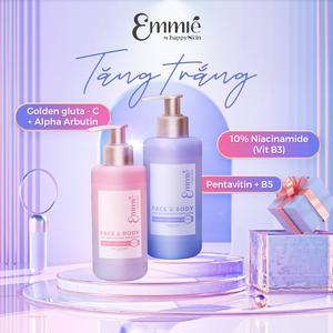 [PHIÊN BẢN CẢI TIẾN] Kem Dưỡng Da Body Hỗ trợ Sáng Da Face & Body Emmié by HappySkin 230g