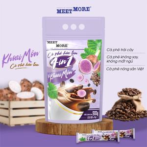 [MUA 1 TẶNG 2] Bịch Cà Phê Hòa Tan Vị Khoai Môn - Meet More Coffee (50 gói x 18g) (TẶNG 1 CHAI NƯỚC + 3 GÓI BẤT KỲ)