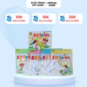 100 Chiếc Khẩu Trang Y Tế 5D Duy Quân, 3 Lớp Kháng Khuẩn Dành Cho Trẻ Em, Chống Tia UV, Bụi Mịn