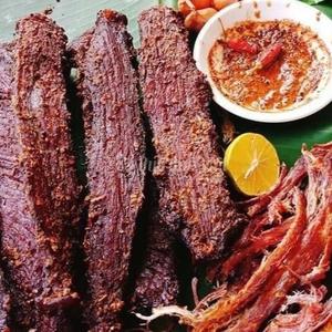 Thịt Nai Gác Bếp SaPa 500g kèm thêm chẩm chéo thơm ngon Chua Ăn Vặt Snack Food Nho Thức Ăn