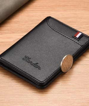 Ví da nam dáng đứng mini siêu mỏng kiểu dáng trẻ trung Slardar Wallet Hình Chữ Nhật Chữ Nhật