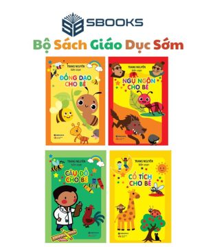 Sách - Tủ Sách Giáo Dục Sớm Cho Bé 0-6 Tuổi : Đồng Dao - Câu Đố - Truyện Cổ Tích - Ngụ Ngôn ( Trọn Bộ 4 Cuốn) - SBOOKS