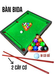 Bộ đồ chơi bài Bi-a Billiard Snooker nhỏ vui nhộn cho gia đình văn phòng quán cafe Toy