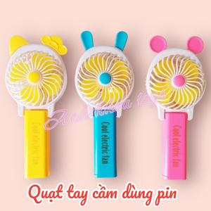Quạt Pin cầm tay tiện lợi siêu dễ thương nhiều màu. Giao màu ngẫu nhiên Có thể gập lại,SÀI PIN Usb Phụ Kiện