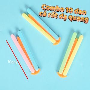 Combo 10 dao cà rốt dạ quang 3D cây dài-đồ chơi vô tri(10cai) Toy