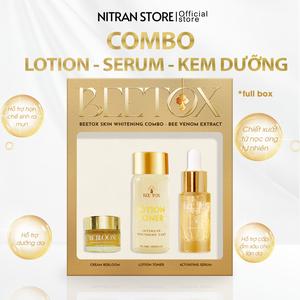Combo 3 Sản Phẩm: Lotion, Serum, Kem Dưỡng Da - Hỗ Trợ Dưỡng Da Giảm Mụn Skincare Làm Đẹp Da