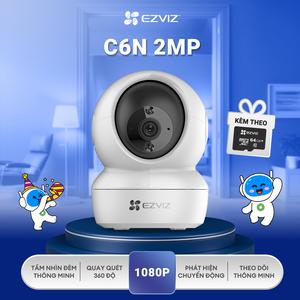 Camera C6N 2MP/1080P dòng Quay quét, Đàm Thoại 2 Chiều, không màu ban đêm, Báo động 2 chế độ còi hú Dùng wifi và cổng mạng lan,Bảo Hành 24 Tháng, Lỗi 1 Đổi 1 [Độc Quyền Livestream]