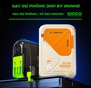 Sạc Dự Phòng, Củ Sạc Nhanh MANKOL By BONNETECH, Sạc Dự phòng 10.000 mAh 20.000 mAh, Sạc Không Dây Kiêm Củ Sạc Nhanh Bảo Hành 12 Tháng
