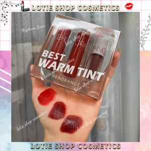 Set Son Herorange 3 Cây Mềm Mịn Môi Chính Hãng Cosmetic Trang Điểm