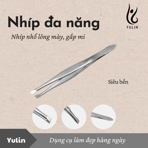 Nhíp nhổ lông mày YULIN, nhíp gắp mi bằng Inox không gỉ siêu bền Trang Điểm Mỹ Phẩm