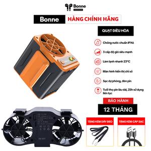 ( Tặng kèm Thắt lưng / Nịt Lưng ) Quạt gắn thắt lưng điều hòa cao cấp by Bonne, Quạt đa năng công suất lớn kiêm sạc dự phòng, có đèn pin chiếu sáng, Quạt công suất cao.