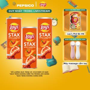Combo 3 Snack Lay's Stax 100g Lobster Ăn Vặt