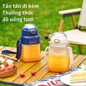 【Máy ép trái cây cầm tay có thể sạc lại】 Cốc đựng nước trái cây dung tích lớn Kawu, nước ép trái cây, máy ép trái cây, nước giải khát, đá nghiền mịn, công suất mạnh, mới vắt và uống, sạc lâu, Mang,  Xay Sinh Tố model HAY- 8302