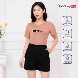Quần short nữ cạp cao dáng váy Khóa sườn Chất tuyết mưa cao cấp cực tôn dáng - thương hiệu FAM