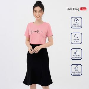 Áo Phông  Ngắn Tay  nữ Chất cotton mềm mịn Form suông- thương hiệu FAM
