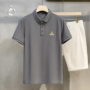 Áo polo nam Có Cổ BASIC TRAVIS THÊU N vải cá sấu cotton CMC cao cấp thanh lịch, sang trọng - POLOUMAOR Menswear Shirt Ngắn Tay hàn quốc thường Cộc Tay