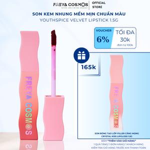 Son Kem Nhung, Mịn Mượt Chuẩn Màu - Freya Cosmos YouthSpice Velvet Lipstick 1.5gr - Nữ Mỹ Phẩm Trang Điểm Cosmetic Son Môi Women