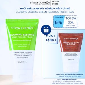 [COMBO MUA 1 TẶNG 1] Muối Trà Xanh Làm Sạch Da Chết Freya Cosmos Glowing Essence Green Tea Body Polish 150gr Scrub Nữ Dưỡng Da Body Dưỡng Body Women