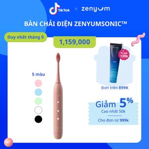 [Chính hãng] Bàn Chải Điện Zenyum Sonic - Công Nghệ Singapore - Đen/Trắng/Hồng San Hô/Xanh Dương/ Xanh Mint