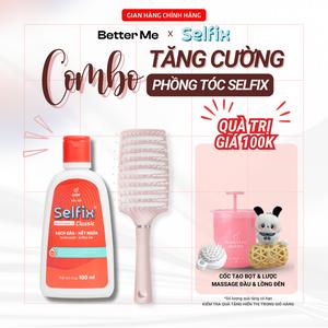 Combo Phồng Tóc Dầu Gội Selfix 100ml Chống Gàu, Đuổi Gàu Làm Sạch Gàu & Hết Ngứa Da Đầu Better Me