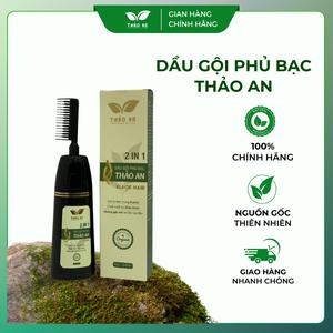 Dầu Gội Phủ Bạc Thảo Dược Thảo An Bền Màu Không Xót Da Đầu Tóc Đen Tự Nhiên Tại Nhà 200ml