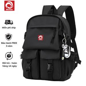 Balo Thời Trang Nam Nữ Hàn Quốc nhiều ngăn. Cặp  Đeo Vai Backpack  ulzzang Mintas 284